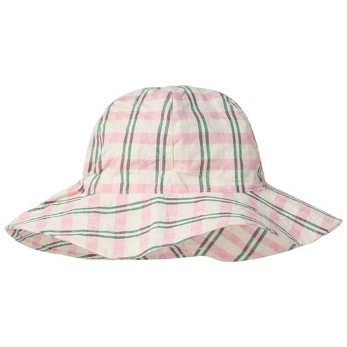 garbo&friends Seersucker Solhat Check Carnation 42/44 cm  Lyserød  42/44 cm  Unisex