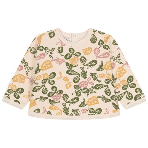 Petit Bateau Blomstret Baby Sweatshirt Cremefarvet 12 Months  Creme  12 måneder  kvinde