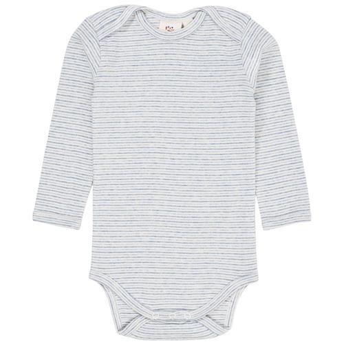 Copenhagen Colors Stribet Babybody Lyseblå 68 cm  Blå  68 cm  Unisex