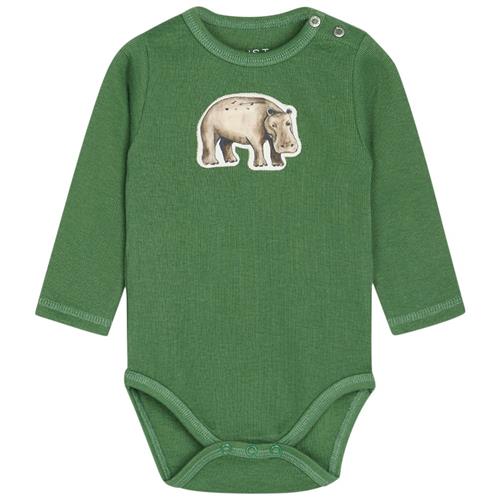 Hust&Claire Buster Babybody Elm Green 74 cm  Grøn  74 cm  mand