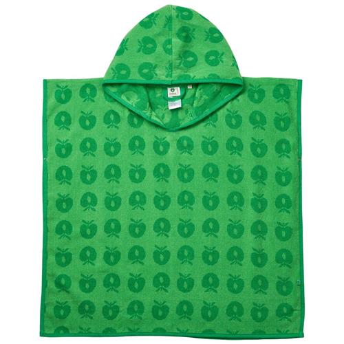 Småfolk Mønstret Bath Poncho Med Æbler Grøn 1-3 Y  Grøn  1-3 år  Unisex
