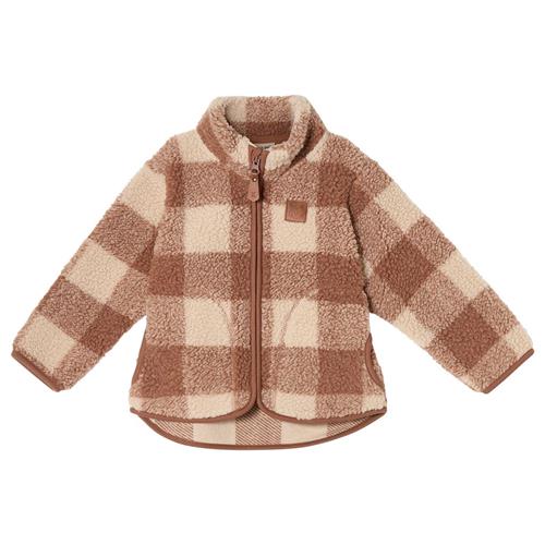 Kuling Austin Pile Ternet Fleecejakke Almond 104cm  Brun  104 cm  Unisex