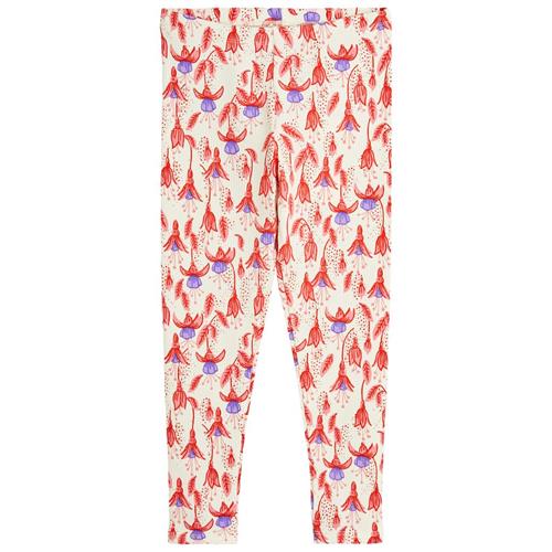 Mini Rodini Fuchsia Aop Leggings Rød 80/86 cm  Creme  80/86 cm  kvinde