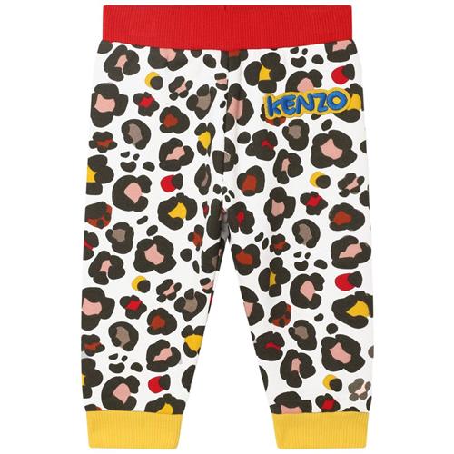 Kenzo Leopardmønstrete Joggingbukser Hvid 2 Y  Hvid  2 år  kvinde