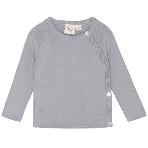 Flöss Kaya Strikket Trøje Misty Blue 62 cm  Blå  62 cm  Unisex