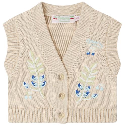 Bonpoint Ficiana Strikket Vest Beige 2 Y  Beige  2 år  Unisex