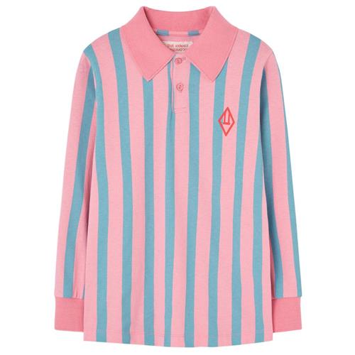 The Animals Observatory Eel T-shirt Pink Striped 6 Y  Lyserød  6 år  kvinde