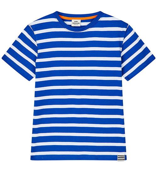 Mads Nørgaard T-shirt - Stripe Thorlino - Surf The Web/Hvid