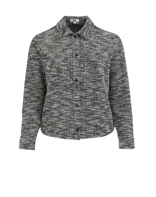 WE Fashion Overgangsjakke  grå / sort / hvid