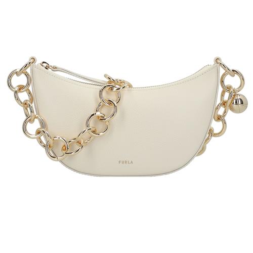 FURLA Skuldertaske  naturhvid