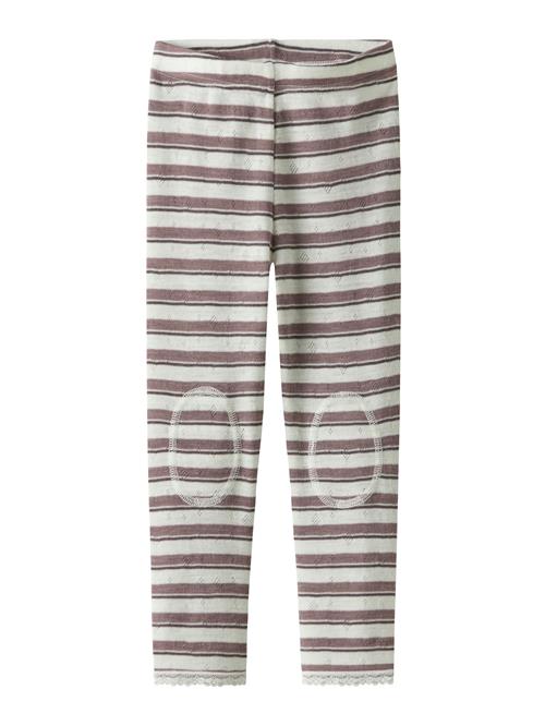 NAME IT Leggings 'NMFWang'  gammelrosa / hvid