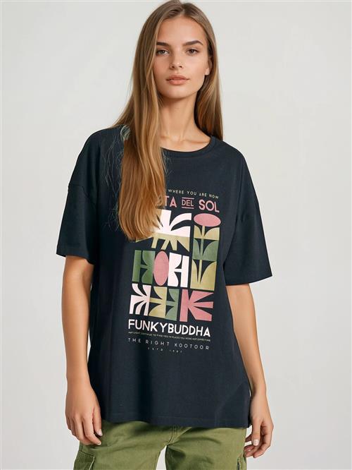 Funky Buddha Shirts  blandingsfarvet / sort