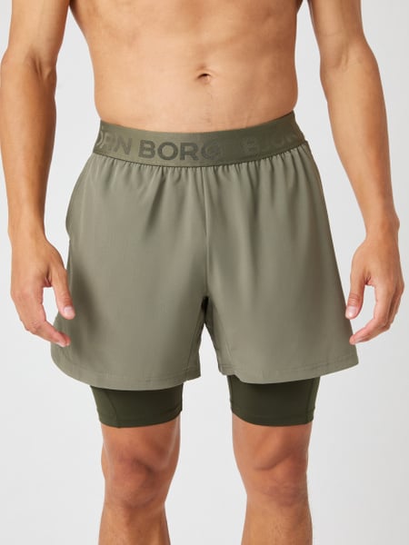 Björn Borg Borg 2 In 1 Shorts Grøn, XL