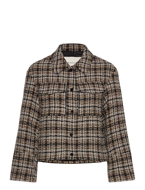 Checked Tweed Blazer Jacket GANT Black