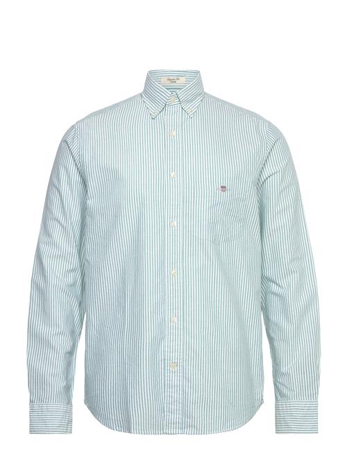 Reg Oxford Banker Stripe Shirt GANT Green