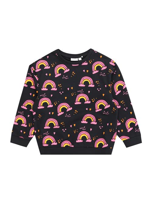 NAME IT Sweatshirt 'SIMONS'  blå / gul / orange / pink