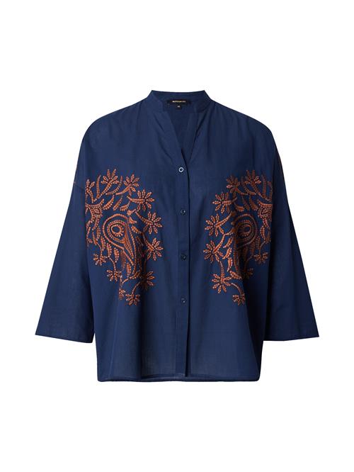 MORE & MORE Bluse  marin / brun