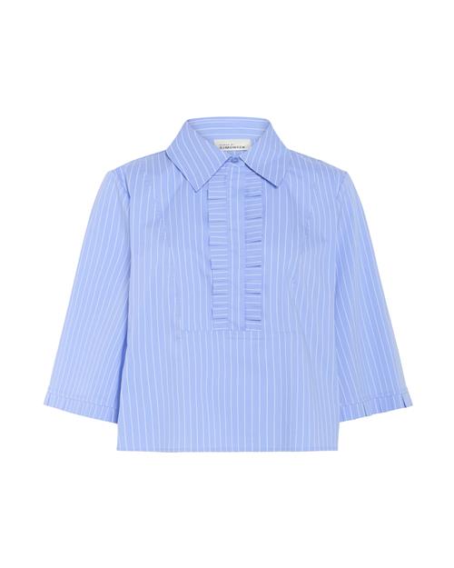 KAREN BY SIMONSEN Bluse  lyseblå / hvid