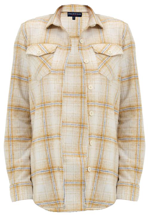 Se Giorgio di Mare Bluse  beige / lyseblå / orange ved About You