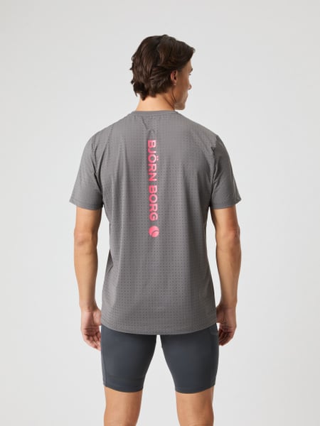 Björn Borg Borg Performance Perforated T-shirt Grå, M