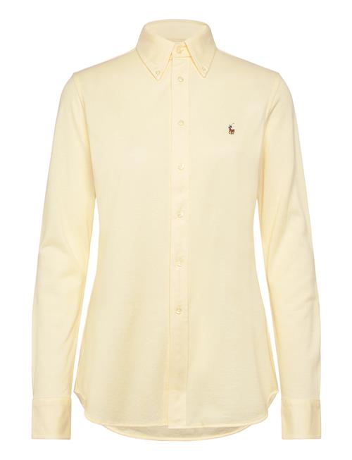 Slim Fit Knit Cotton Oxford Shirt Polo Ralph Lauren Yellow
