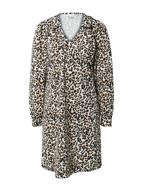 ICHI Blusekjole 'KATE'  beige / sand / brun / sort
