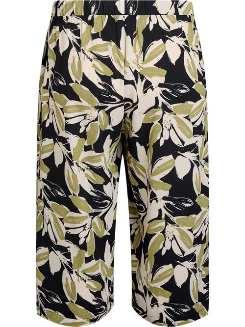 Zizzi Bukser 'CAANNI'  beige / grøn / sort