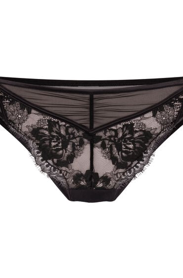 Hunkemöller Cynthia brasiliansk trusse med høj benudskæring sort