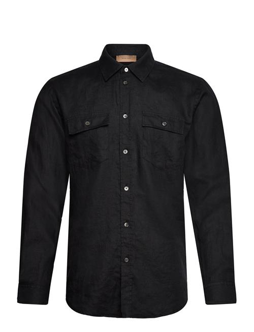 Sid Linen Solid Rue De Tokyo Black