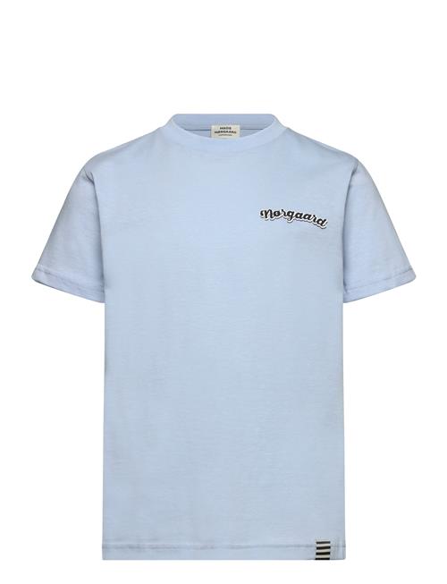 Printed Tee Thorlino Tee Mads Nørgaard Blue