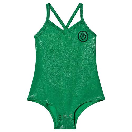 The Animals Observatory Trout Bodysuit Green Logo 3 Y    3 år  Unisex