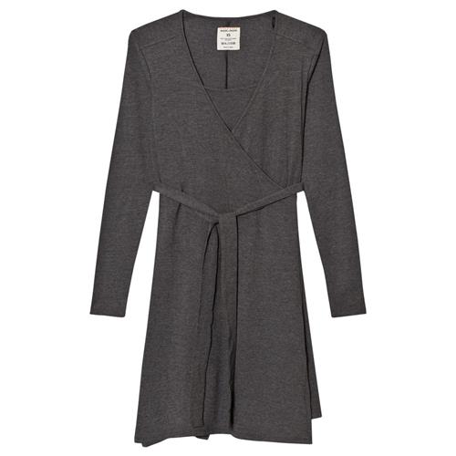 Mom2moM Wrap Dress Grey Melange S    S  kvinde