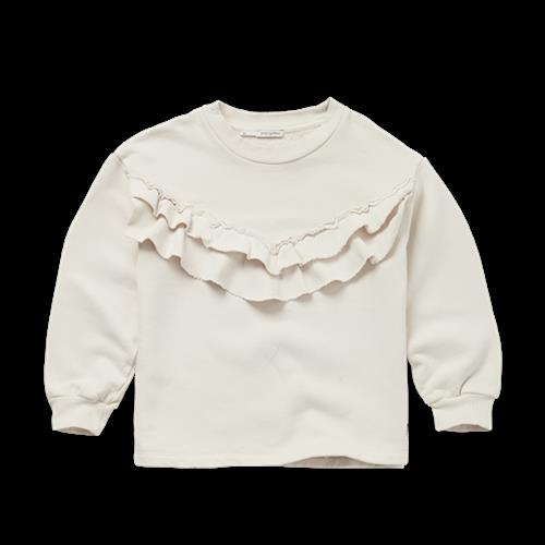 Sproet and Sprout Flæset Sweatshirt Elfenben 10 Y  Creme  10 år  kvinde