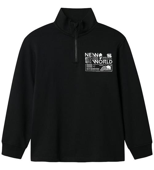 Name It Sweatshirt - Half Zip - NkmKimba - Black