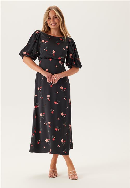 Se Bubbleroom Occasion Puff Sleeve Ankle Dress ved Bubbleroom