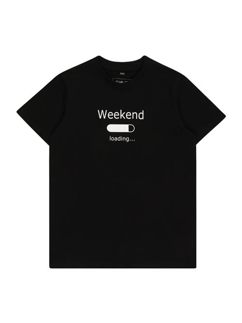 Mister Tee Shirts 'Weekend Loading 2.0'  sort / hvid