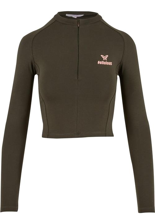 Felicious Shirts 'Racer'  mørkegrøn / lyserød