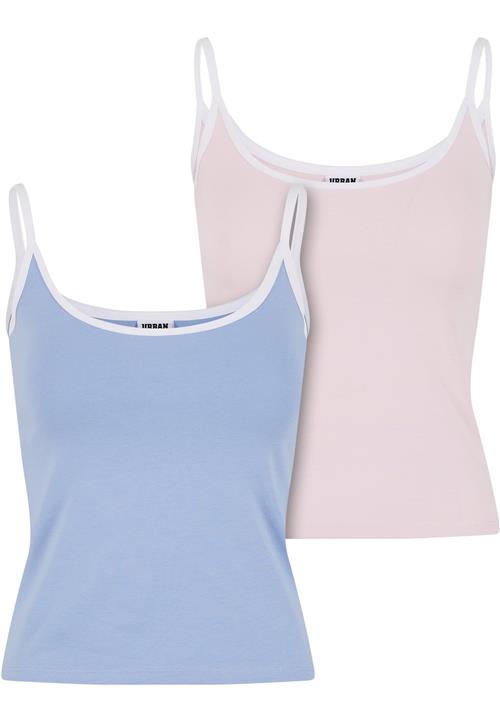 Urban Classics Overdel  blå / lys pink / hvid