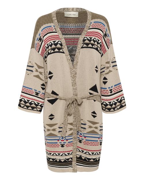 Cream Cardigan 'Etta'  beige / blå / rød / sort