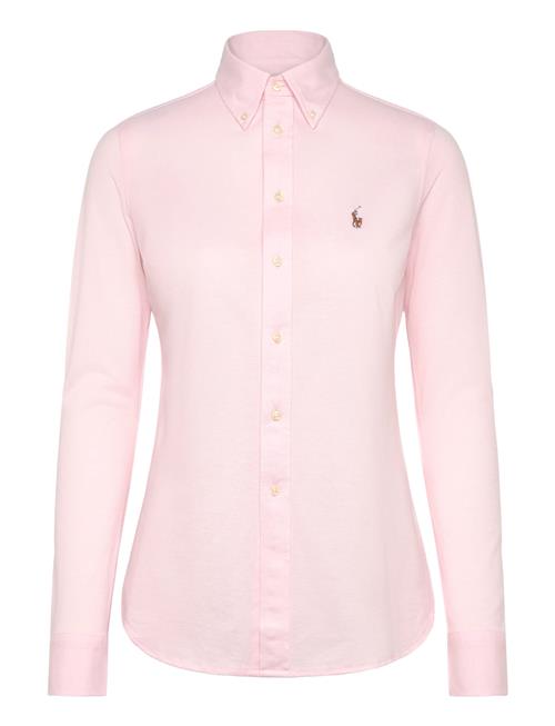 Slim Fit Knit Cotton Oxford Shirt Polo Ralph Lauren Pink