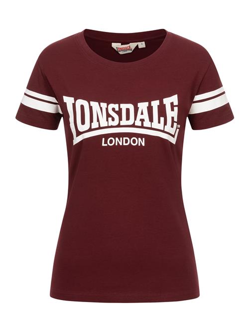 LONSDALE Shirts  vinrød / hvid