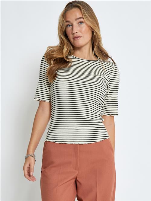 Se DESIRES Shirts 'Finley'  sort / hvid ved About You