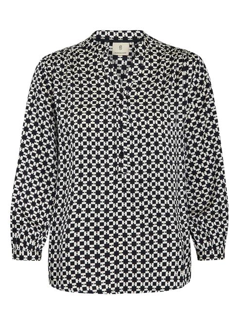 Peppercorn Bluse 'Odine'  sort / hvid