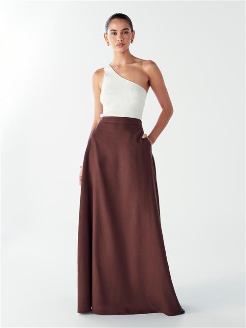 Willa Nederdel 'SARAS MAXI SKIRT'  brun