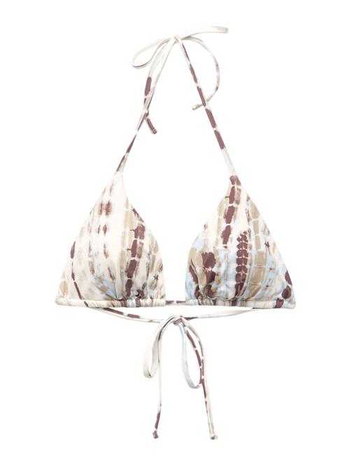 Pull&Bear Bikinioverdel  beige / lyseblå / mørkebrun