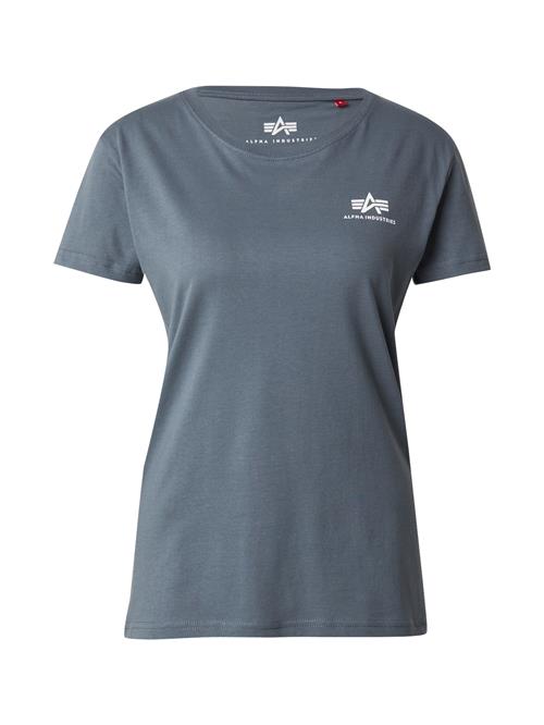 ALPHA INDUSTRIES Shirts  røgblå / hvid