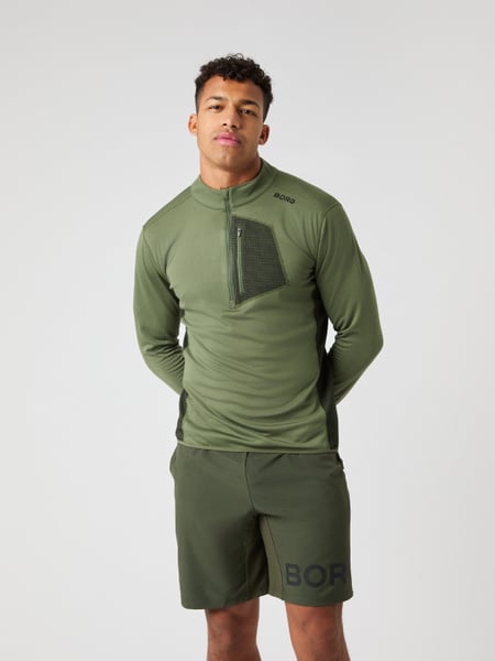 Björn Borg Borg Fleece Midlayer Grøn, S