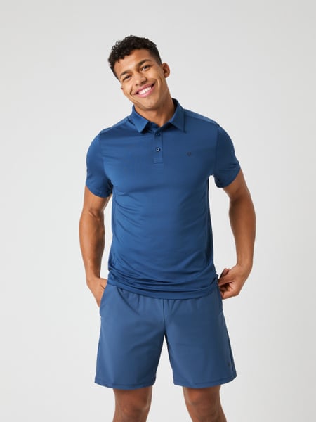 Björn Borg Ace Mesh Panel Polo Shirt Blå, XXL