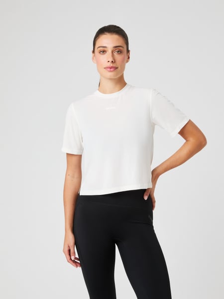 Björn Borg Borg Cropped T-shirt Hvid, XXL