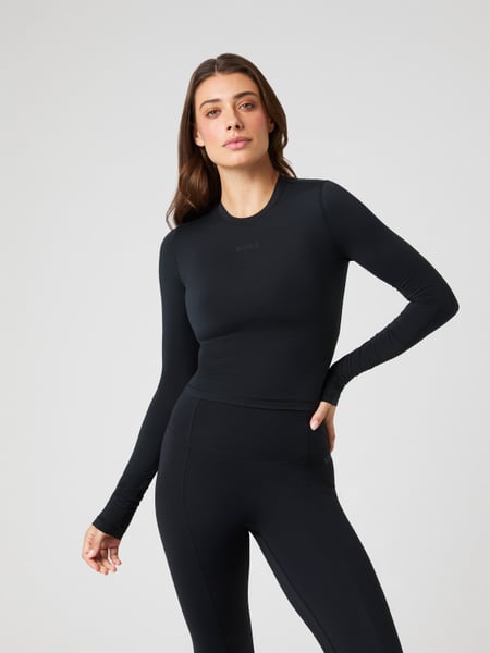 Björn Borg Studio Soft Cropped Longsleeve Sort, S